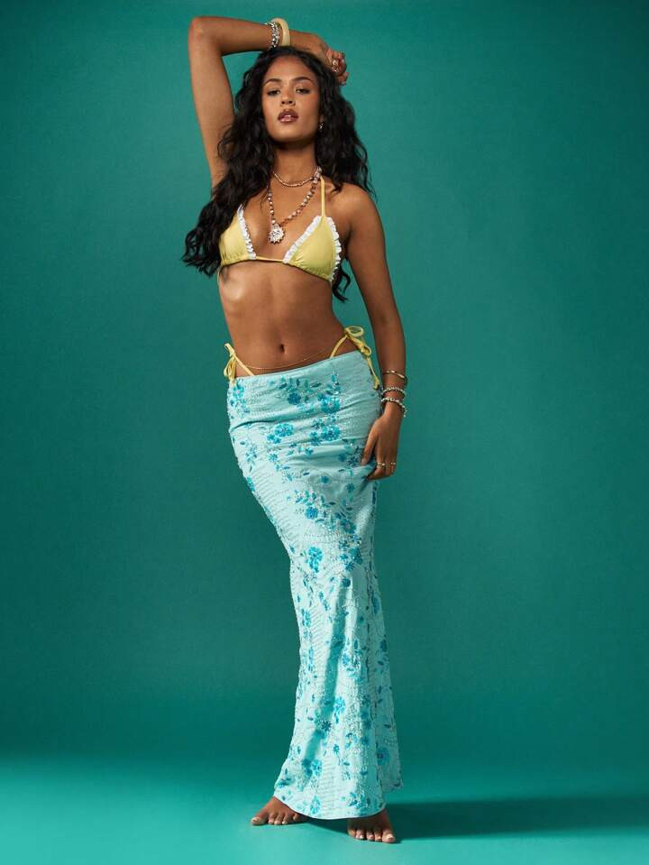 blue skirt | SHEIN