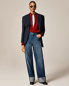 Cuffed lower-rise wide-leg jean | J. Crew US