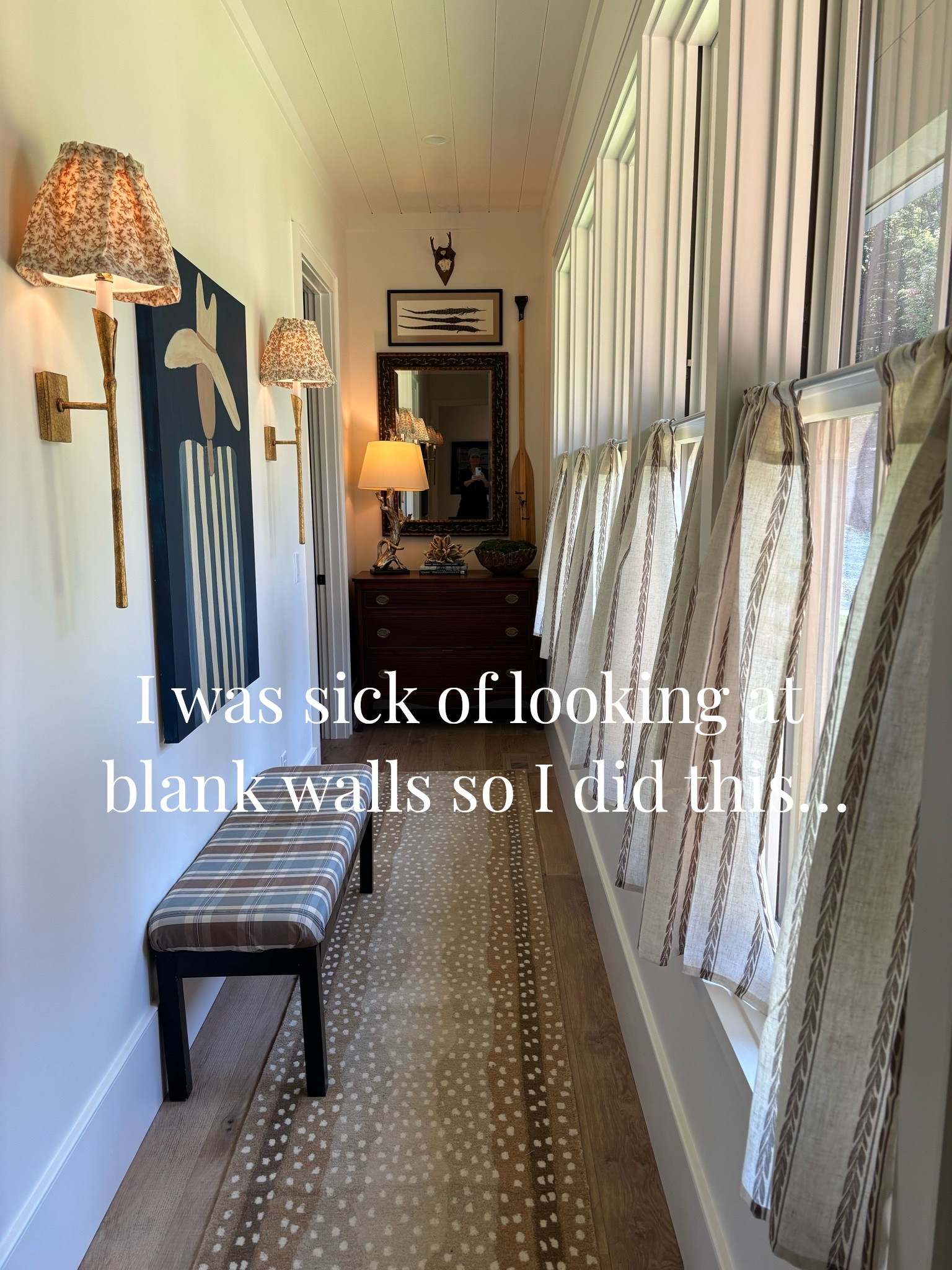 Quick little hallway makeover!