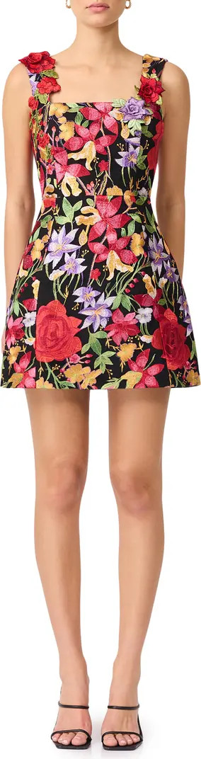 Elliatt Talia Floral Embroidery Cocktail Minidress | Nordstrom | Nordstrom