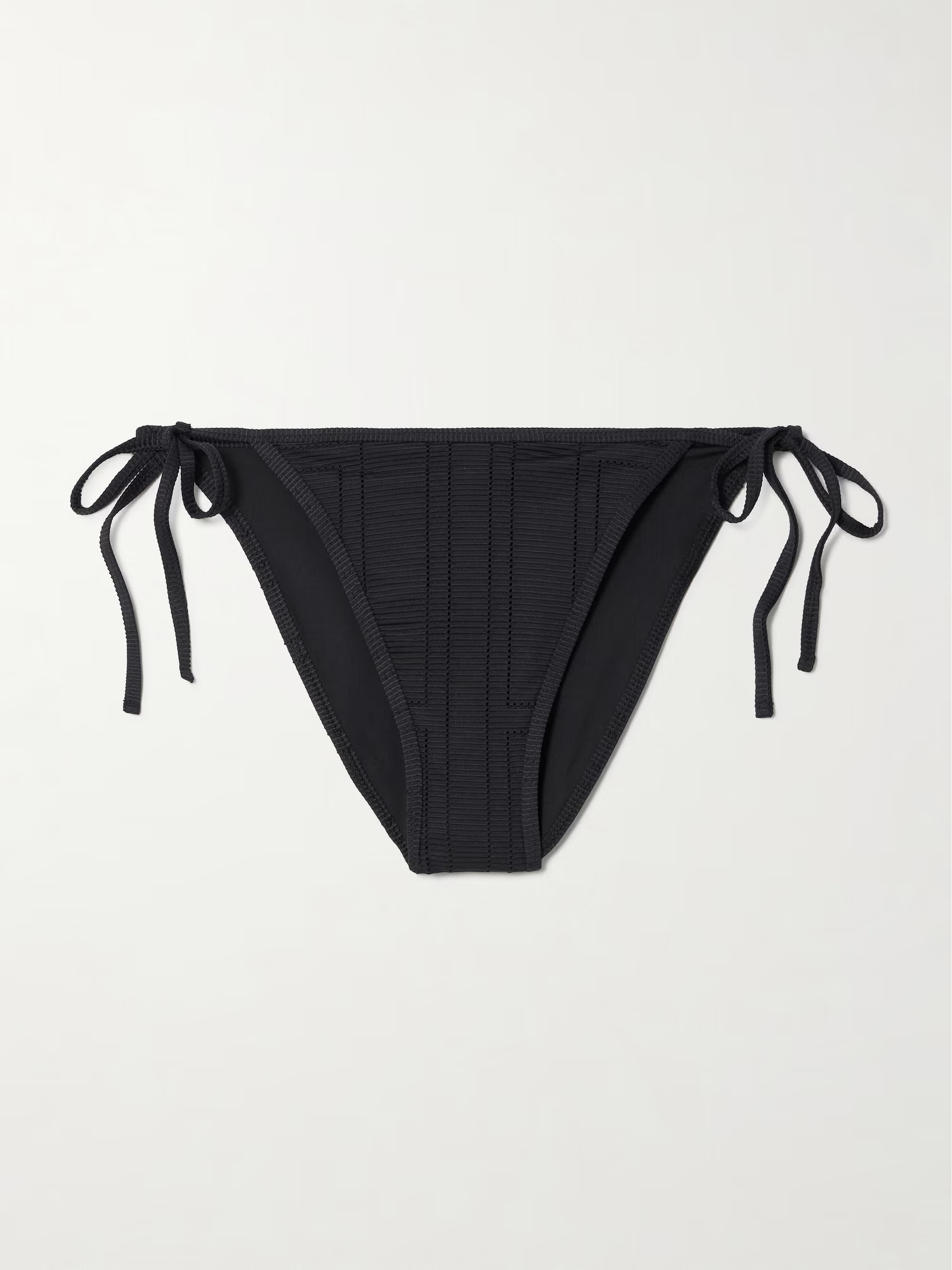 Pointelle-knit stretch recycled bikini briefs | NET-A-PORTER (US)