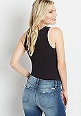 Highline Solid Fitted Ribbed Tank Top | Maurices