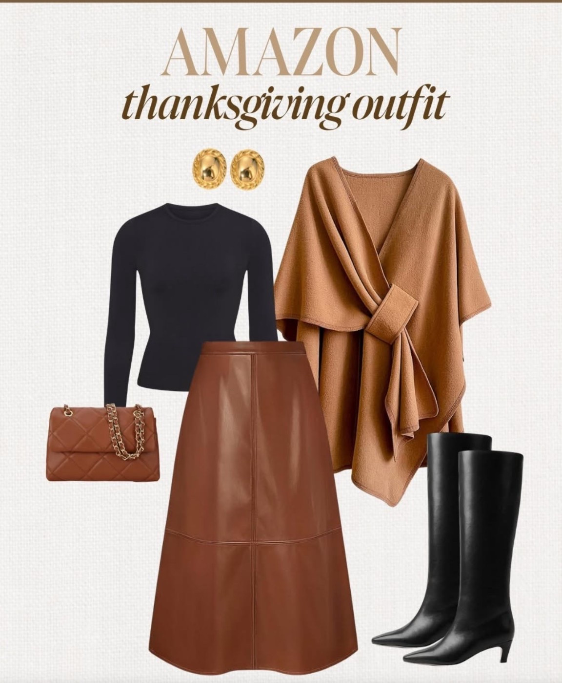 Thanksgiving OUTFITS you can wear all Winter👌🤩🤎
.
SUPER cute soft & stretchy knit dress with pockets only $33 & My floral skirt back in stock only $28!!!!  🤎👢Plus my Buttery Leather pants, houndstooth blazer, Leather boots and bag are perfection. You won’t believe these prices for the quality!🤩
.
✨SIZING✨Everything is petite friendly I’m 5’2” 125lbs wearing small top/dress and small/4 bottoms 
.
Thanksgiving outfit, sweater dress, floral skirt, Amazon floral skirt, Amazon sweater dress, Amazon Thanksgiving outfit m, Fall sweater, Amazon deals, Amazon sweater, Amazon discount code, cable knit sweater, Cotigan, cardigan, tie front sweater, colorblock sweater, sweater with white lines, stripe sweater, black jeans, brown jeans, skort, wrap skort, pattern skort, floral pattern skort, black and white skort, wrap skort
Amazon basic, travel outfit, 3 piece set, capsule wardrobe, travel outfit, comfy outfits, scuba set, look for less, capsule closet, 2 piece set, workwear, Amazon two piece set, sunglasses, striped dress, blue stripe dress, black jumpsuit, beige jumpsuit, travel outfit, loungewear, comfy outfit, casual outfits, work outfit, workwear, two piece set, 2 piece set, Amazon two piece set, Amazon lounge set 

#LTKsalealert #LTKtravel #LTKworkwear#LTKBacktoSchool #LTKFallSale#LTKxPrimeDay#LTKVideo

#LTKSaleAlert #LTKCyberWeek #LTKootd