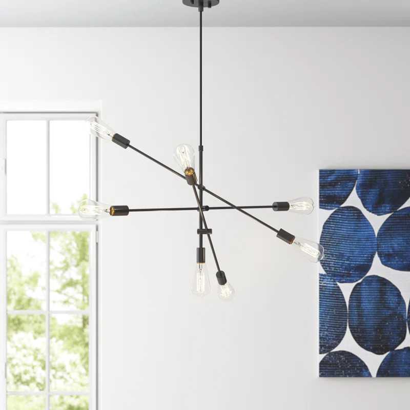 Doug 6 - Light Unique Modern Linear Chandelier | Wayfair North America