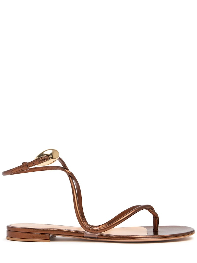 5mm Black Mamba nappa leather sandals | Luisaviaroma