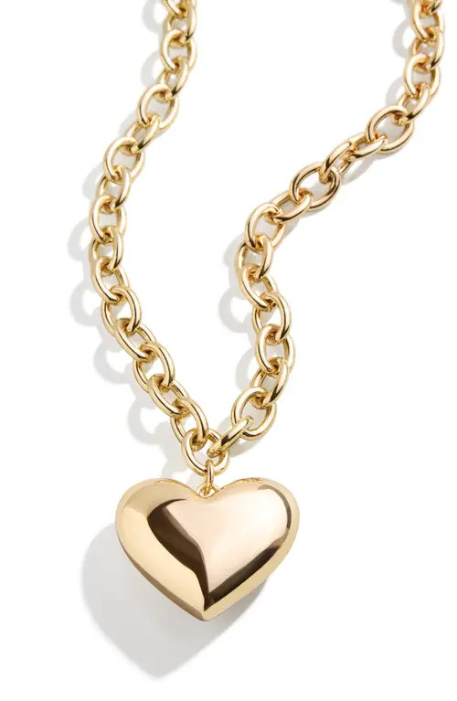 BaubleBar Millie Heart Pendant Necklace in Gold at Nordstrom | Nordstrom