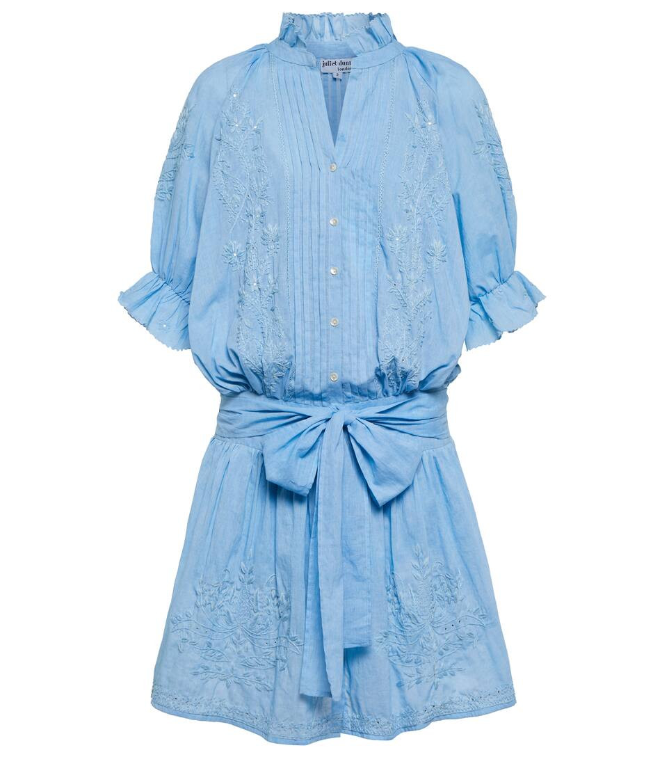 Embroidered cotton minidress | Mytheresa (US/CA)