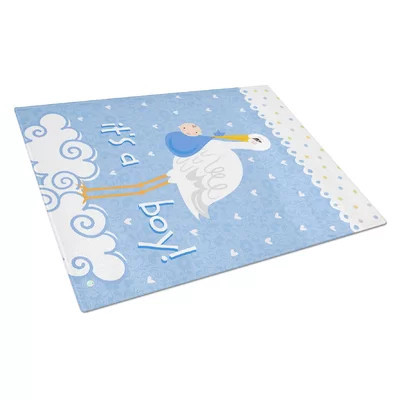 Caroline's Treasures Tempered Glass It's a Baby Boy Cutting Board | Wayfair North America
