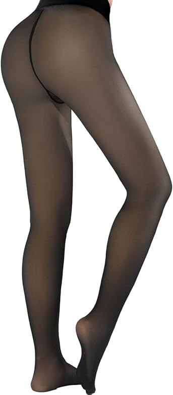 Fleece Lined Tights Leggings for Women, One Lined Black Tights Stockings for Women, Sheer Tights ... | Amazon (US)