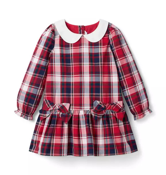 The Tartan Shimmer Bow Dress | Janie and Jack