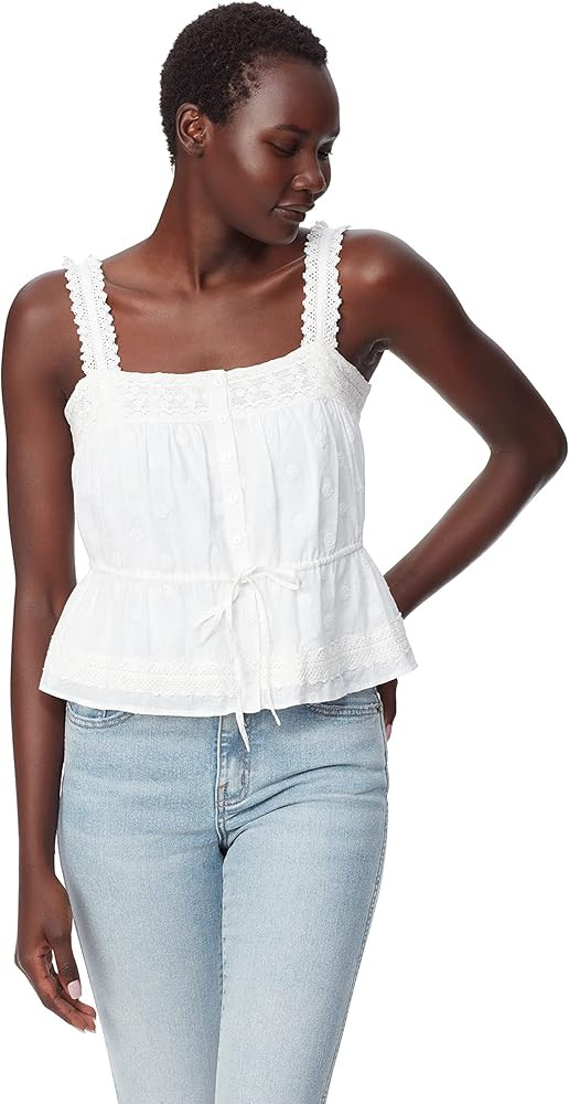 Women's Adeline Lace Peasant Tank Top | Amazon (US)
