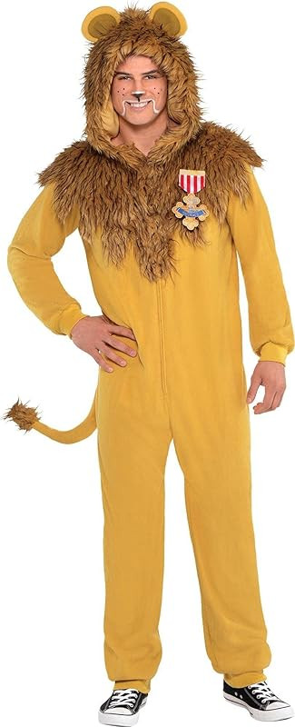SUIT YOURSELF The Wizard of Oz Zipster Cowardly Lion One-Piece Costume for Adults, Includes a Hoo... | Amazon (US)