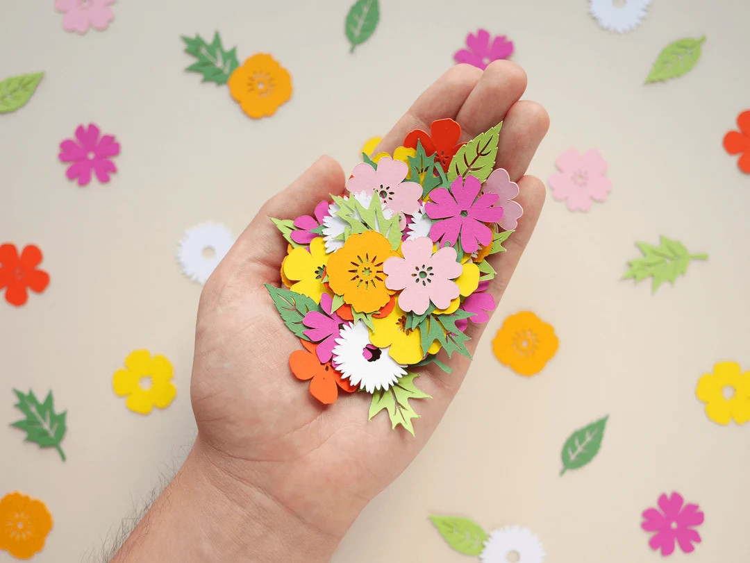 Wildflower Confetti Wild One Flower Power Party decor, Baby in Bloom baby shower,  floral Botanic... | Etsy (US)