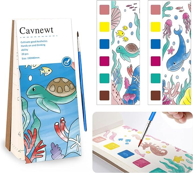 Pocket Watercolor Painting Book,Watercolor Painting,Travel Art Kit,Pocket Watercolor Painting Boo... | Amazon (US)