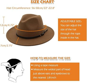 Lisianthus Women Belt Buckle Fedora Hat | Amazon (US)