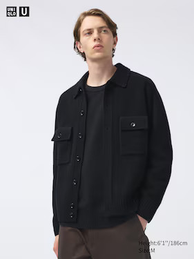 UNIQLO U 100% LAMBSWOOL KNITTED JACKET | UNIQLO AU | Uniqlo Australia