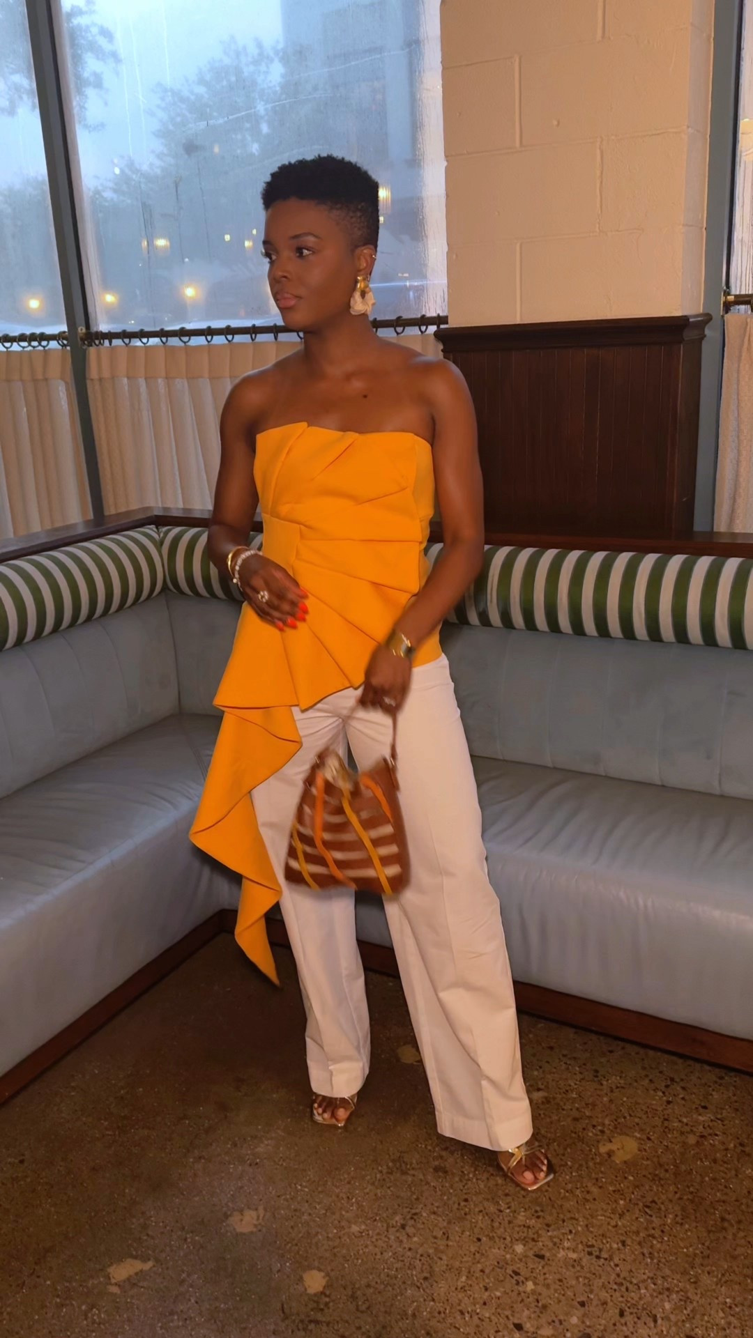 #mykm Fit check 💃 Serving summer occasion wear in the @karen_millen Scuba Drama Ruffle Top — bold, chic, and made to turn heads. Ready for the weekend! 

I’m wearing it in a size small. It runs true to size! 


#LTKStyleTip #LTKSaleAlert #LTKSummerEdit