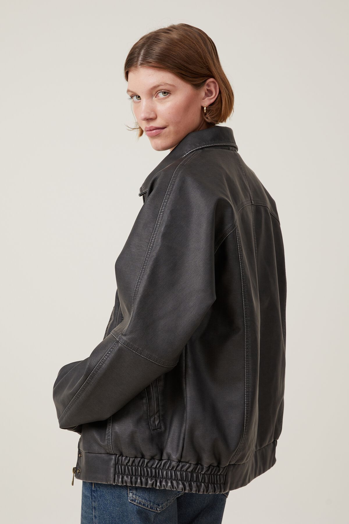 Faux Leather Bomber Jacket | Cotton On (UK)