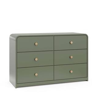Santos Olive 6-Drawer 48.13 in. Wide Dresser | The Home Depot