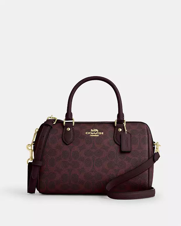 Rowan Satchel Bag In Signature Canvas | Coach Outlet US