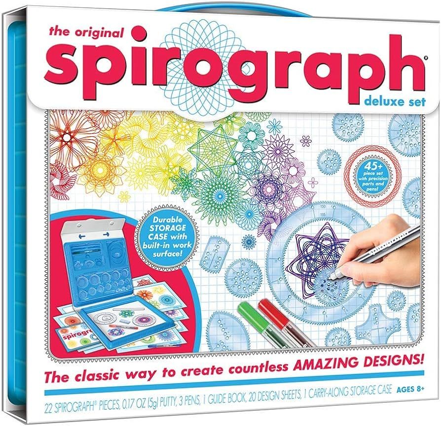 Spirograph — Deluxe Set — Spiral Art Drawing Kit — The Classic Way to Make Countless Amazin... | Amazon (US)