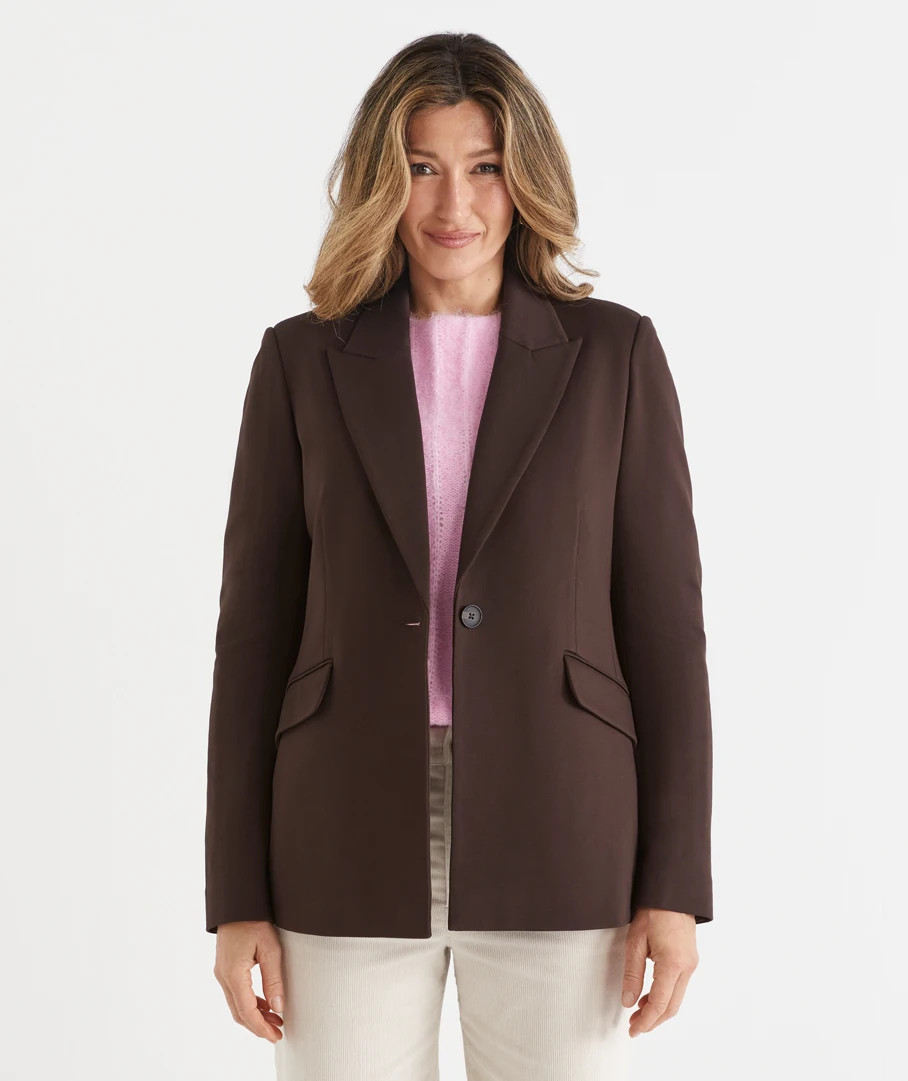 Single Breasted Ponte Blazer | Sussan