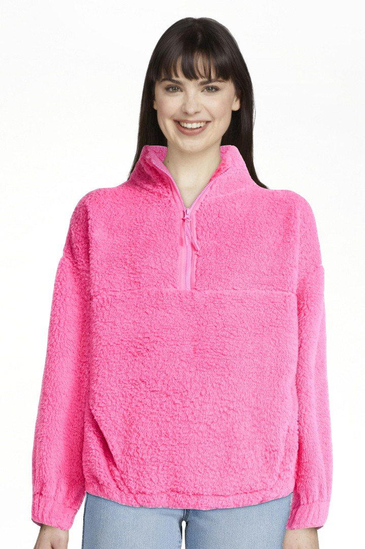 No Boundaries Plush Half-Zip Pullover, Women's | Walmart (US)