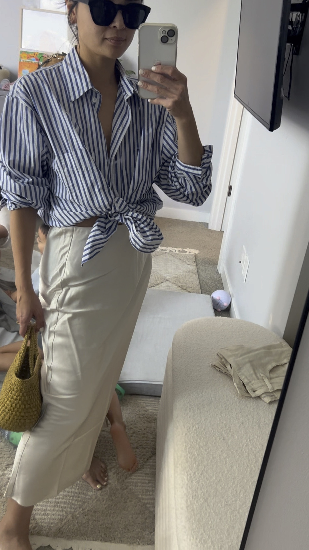 This satin skirt from the Abercrombie sale is great for short girls! I got the petite small and it fits my 5’2 frame 👌. 

#LTKunder100 #LTKBacktoSchool #LTKsalealert
