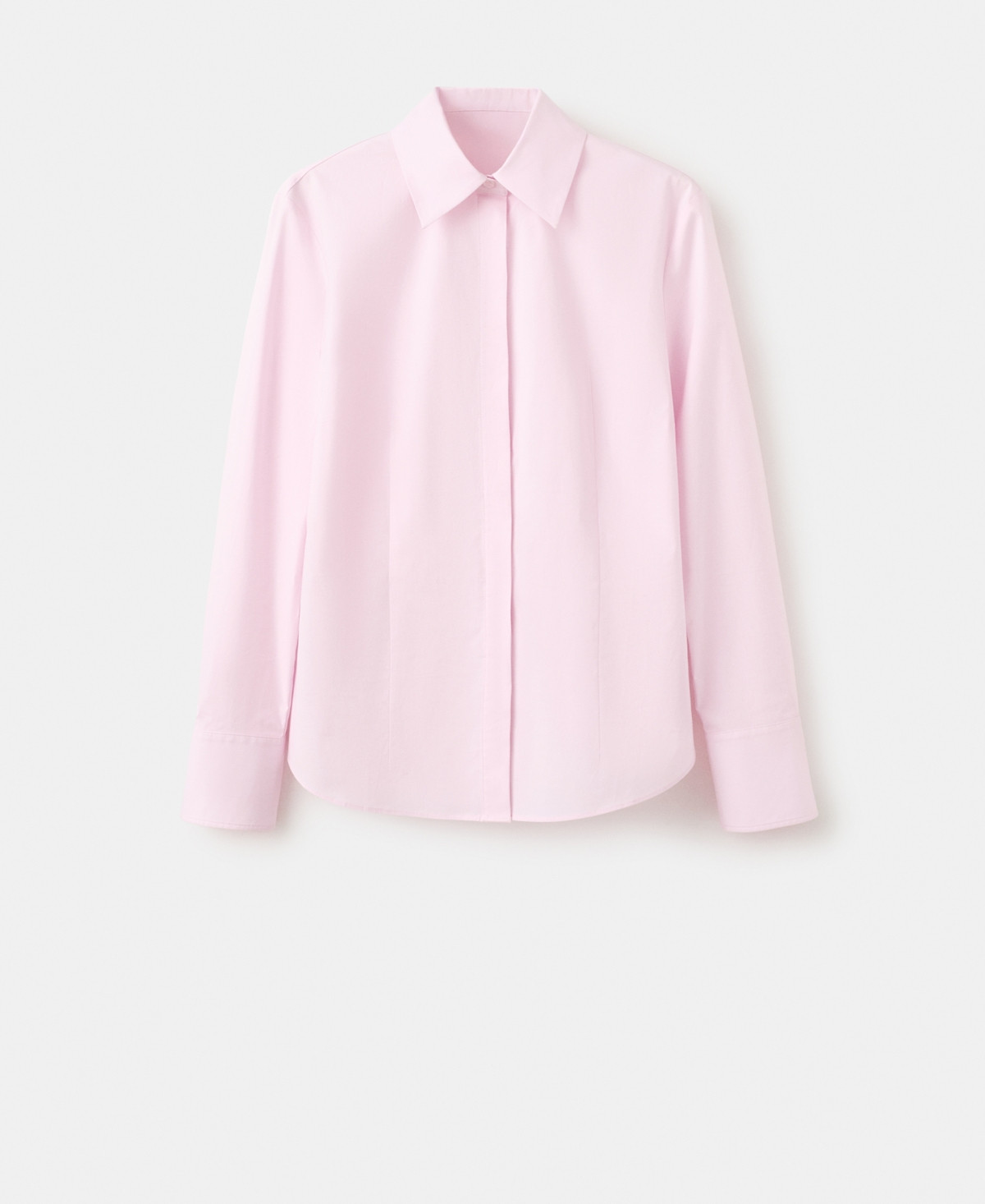 Mango Women's Slim-Fit Poplin Shirt - Pink | Macy's
