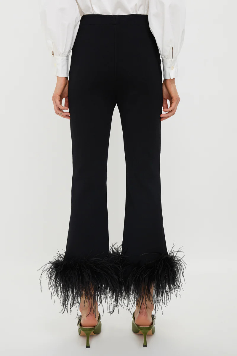 Black Feather Compression Knit Ashford Pants | Tuckernuck (US)