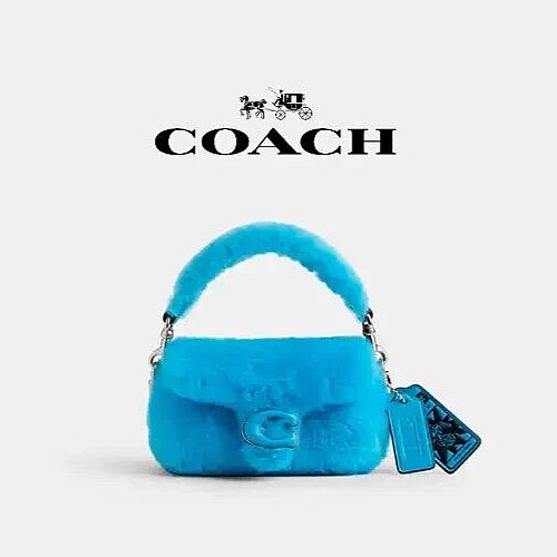 COACH x Lil Nas X Drop Tabby 12 Shearling 2way Bag CP940 Montero Blue JPN New | eBay US