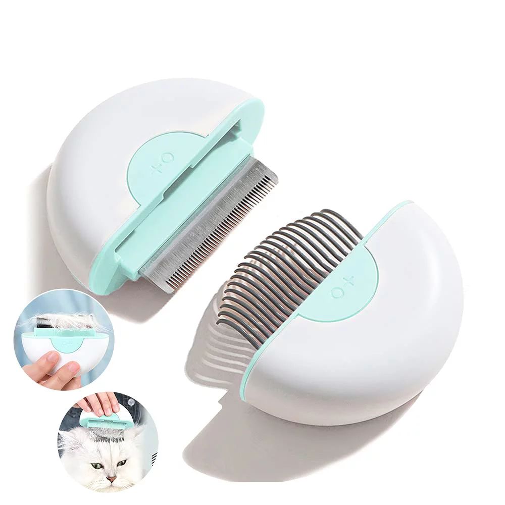 Cat Brush Set, Cat Brush for Shedding and Grooming, Pet Massage Comb (Green) | Walmart (US)