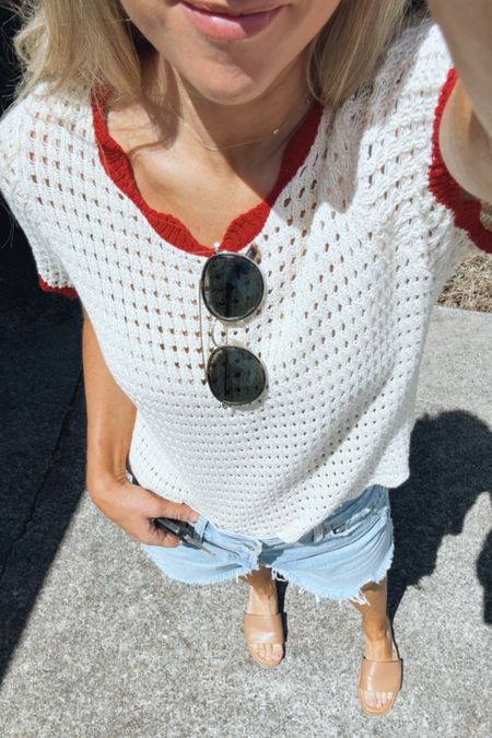 So many compliments on this open knit top! Wearing a small 

#LTKsalealert #LTKSeasonal