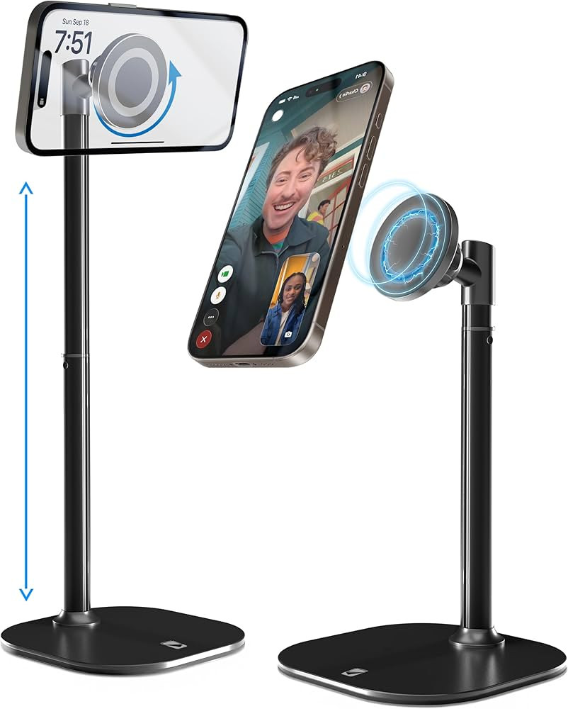 COOPER MagStand, Adjustable Magnetic iPhone Stand for Desk & Phone Holder for Video Recording, Co... | Amazon (US)