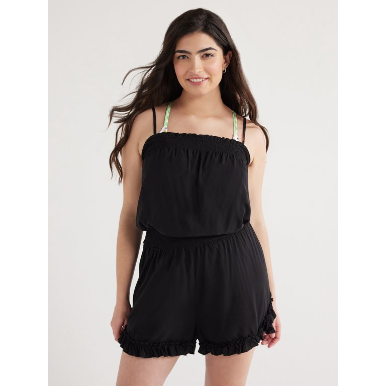 Jessica Simpson Women's Swimwear Playsuit Coverup, Sizes XS-XXL | Walmart (US)