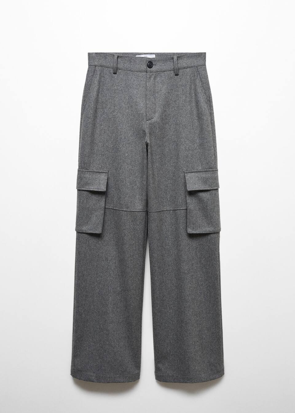 Wool-blend cargo pants -  Women | Mango USA | MANGO (US)