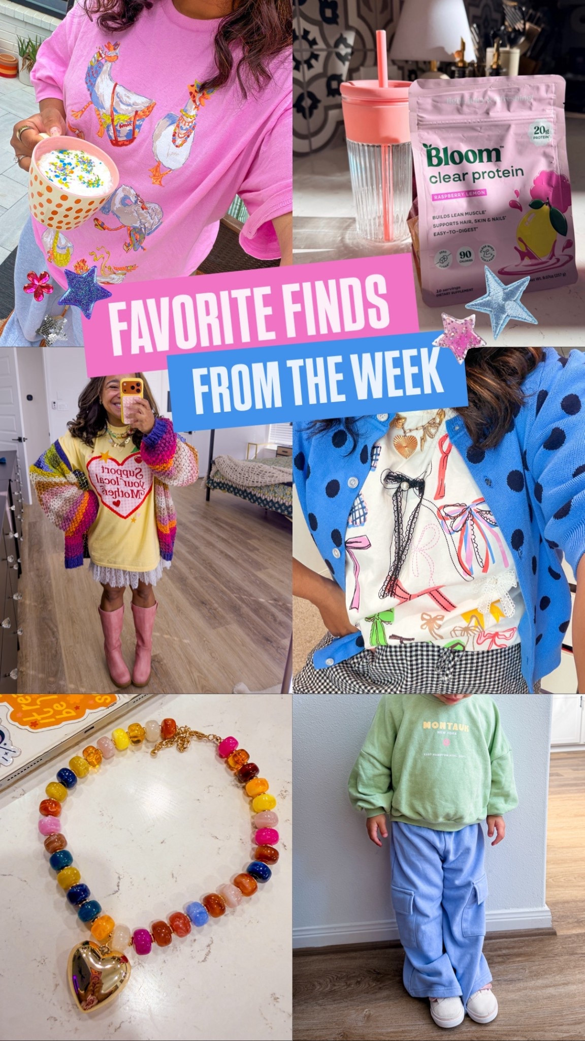 FAVS OF THE WEEK: I mean I get it, I love these pieces too!! Colorful pieces for spring + kids outfits too!

#LTKmomlife #LTKootd