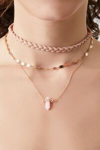Layered Faux Stone Necklace | Forever 21 (US)