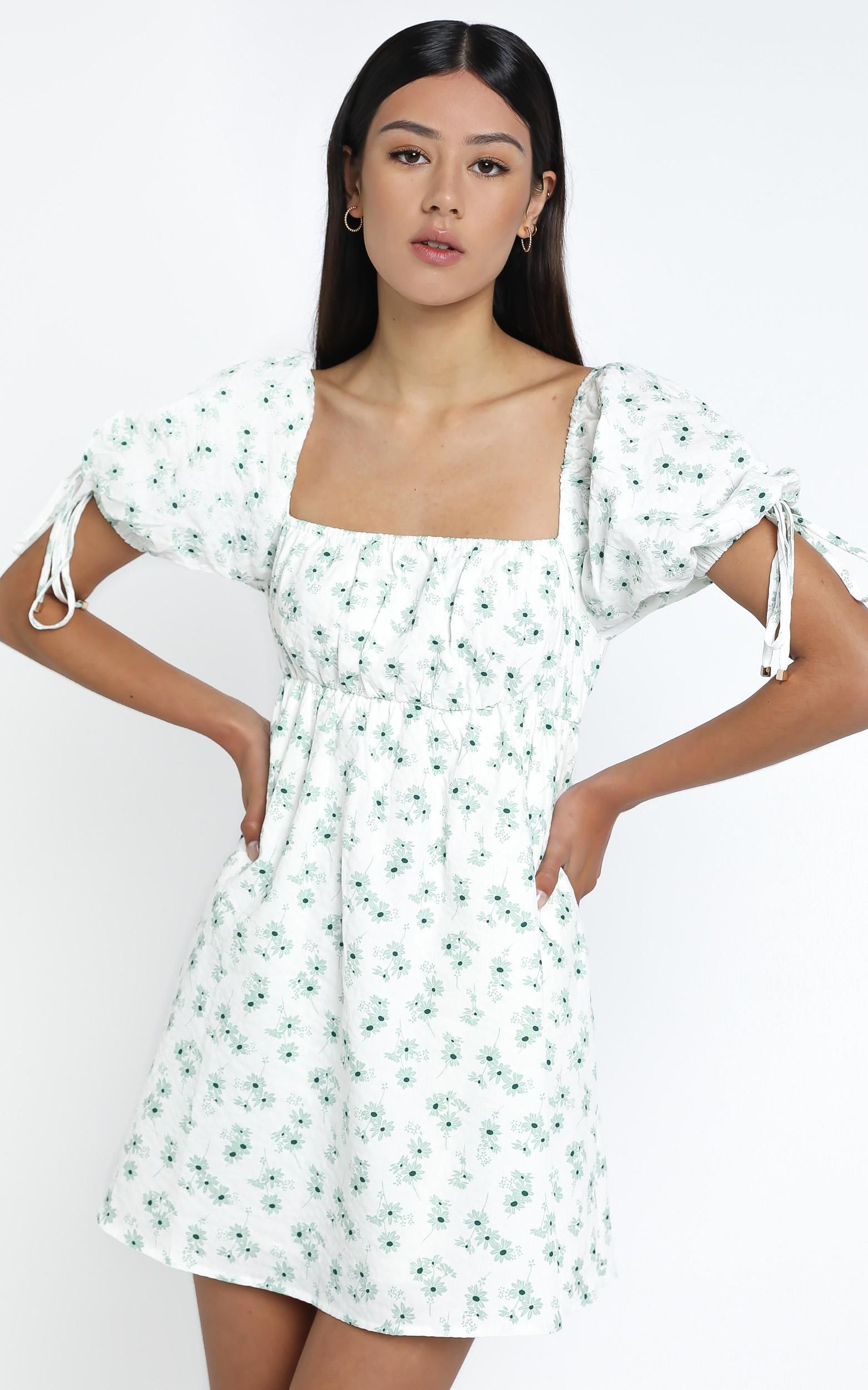 Peppi Dress in Sage Floral | Showpo - deactived