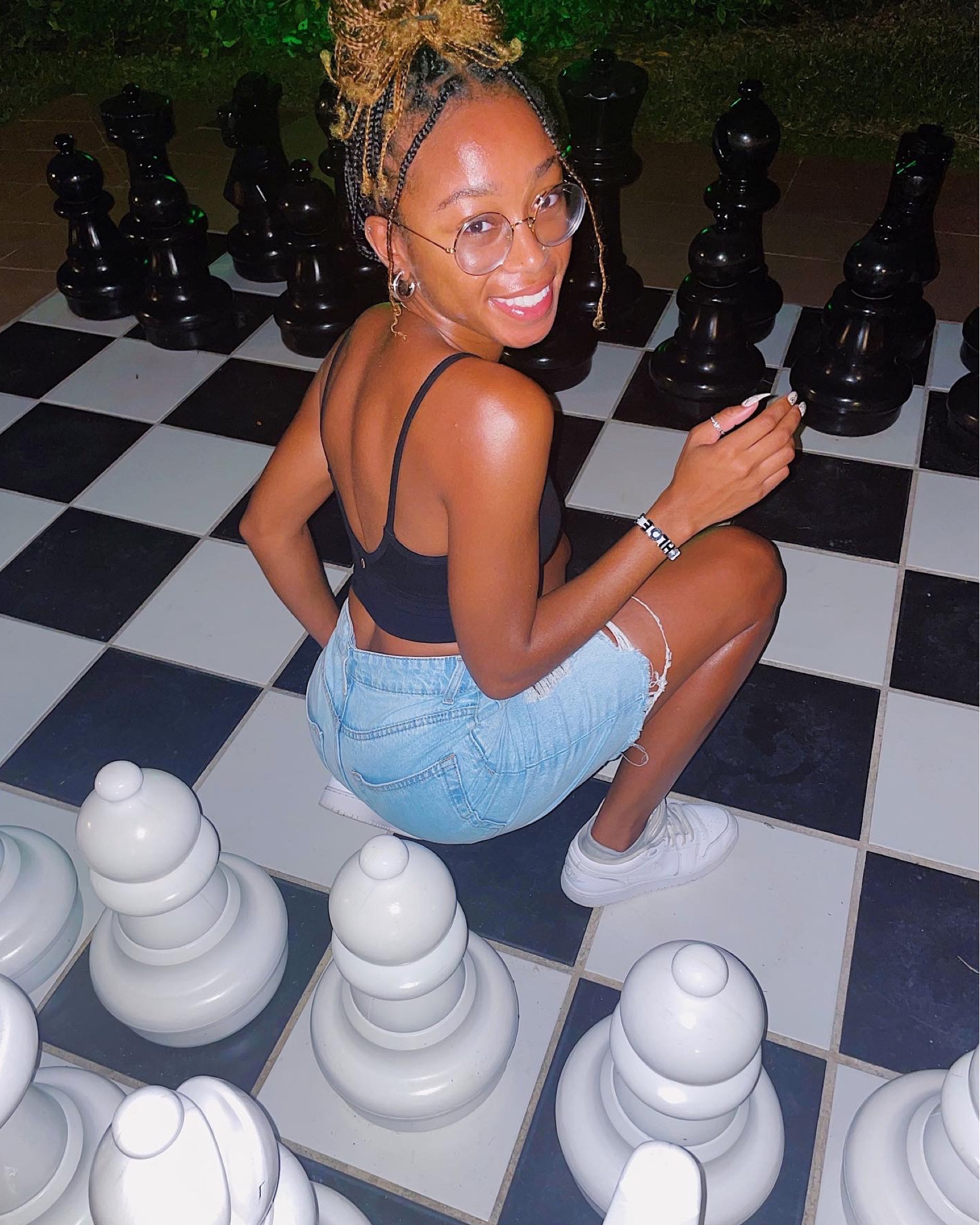 The perfect effortless vacation outfit is a cute low back crop tank, your curve hugging denim shorts and some cute sneakers! 

All my pieces are on sale for Black Friday and Cyberweek! 

#LTKHoliday #LTKsalealert #LTKCyberweek