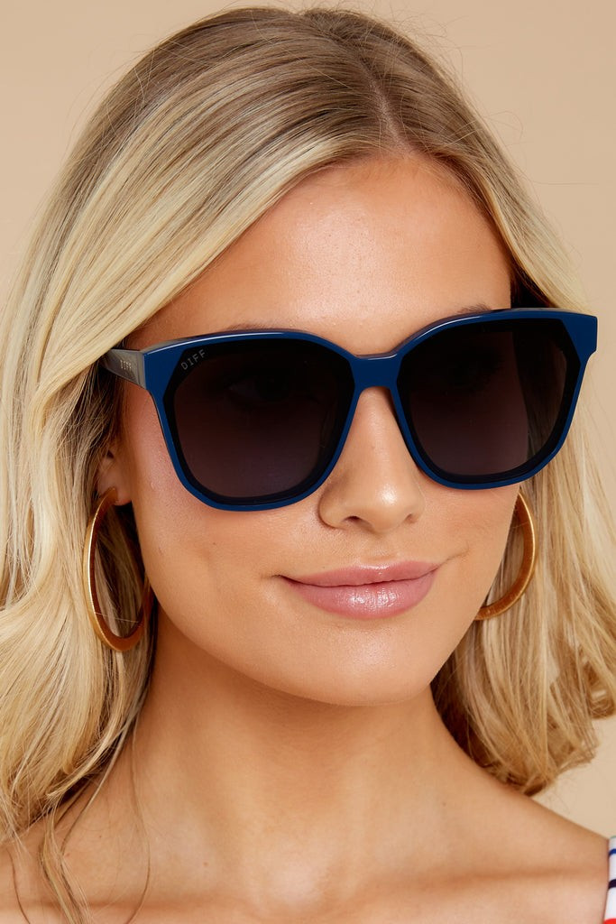 Gia Poseidon Blue Fade Sunglasses | Red Dress 