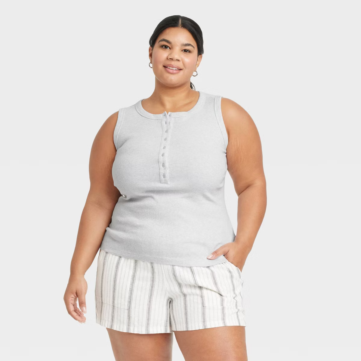 Women's Henley Tank Top - Universal Thread™ | Target