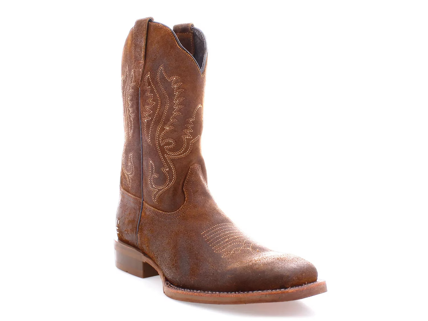 Roan Saber Cowboy Boot | Men's | Tan Suede | Size 10.5 | Boots | DSW