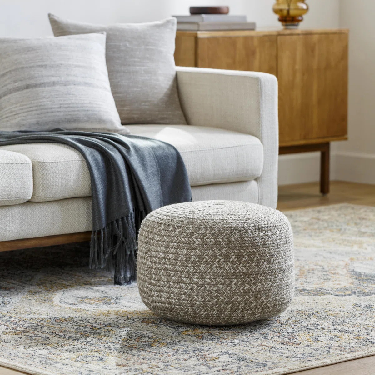 Upholstered Pouf | Wayfair North America