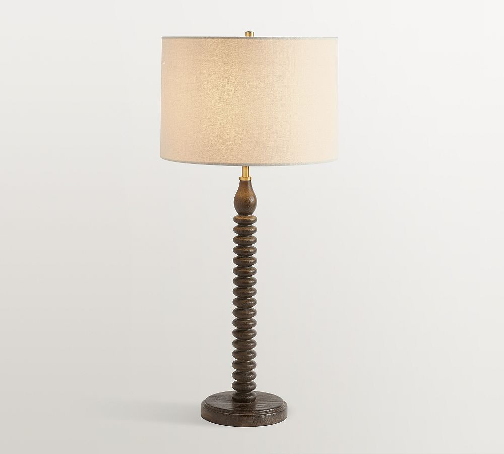 Larkin Wood Table Lamp (27") | Pottery Barn (US)