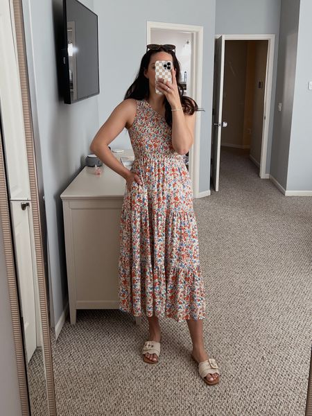 Amazon maxi dress - I’m in a large! 

Summer dress 
Spring dress
Midi dress
Vacation dress
Summer outfit 
Vacation outfit 

#LTKSeasonal #LTKstyletip #LTKfindsunder50