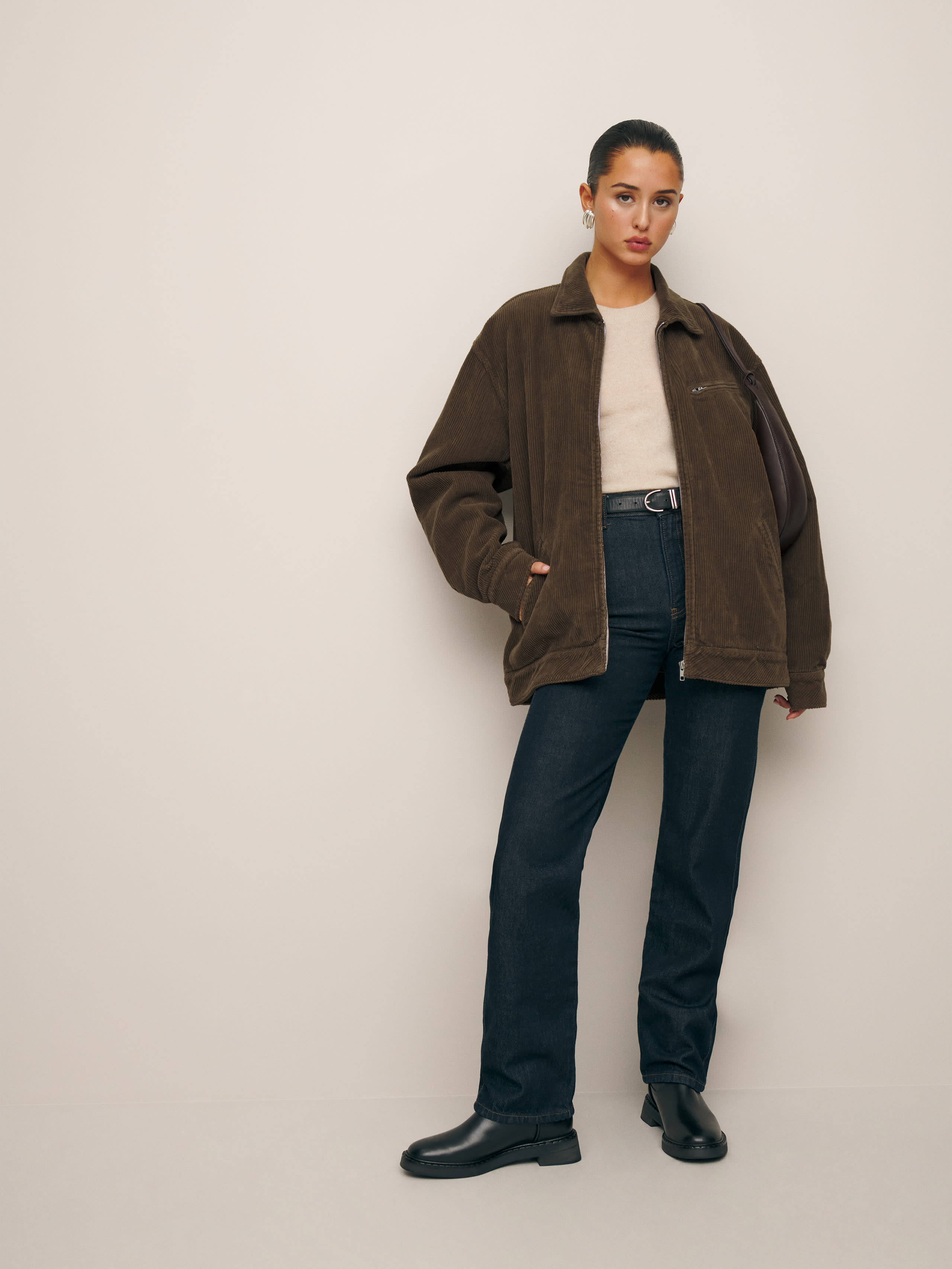 Marco Bomber Corduroy Jacket | Reformation (Global)