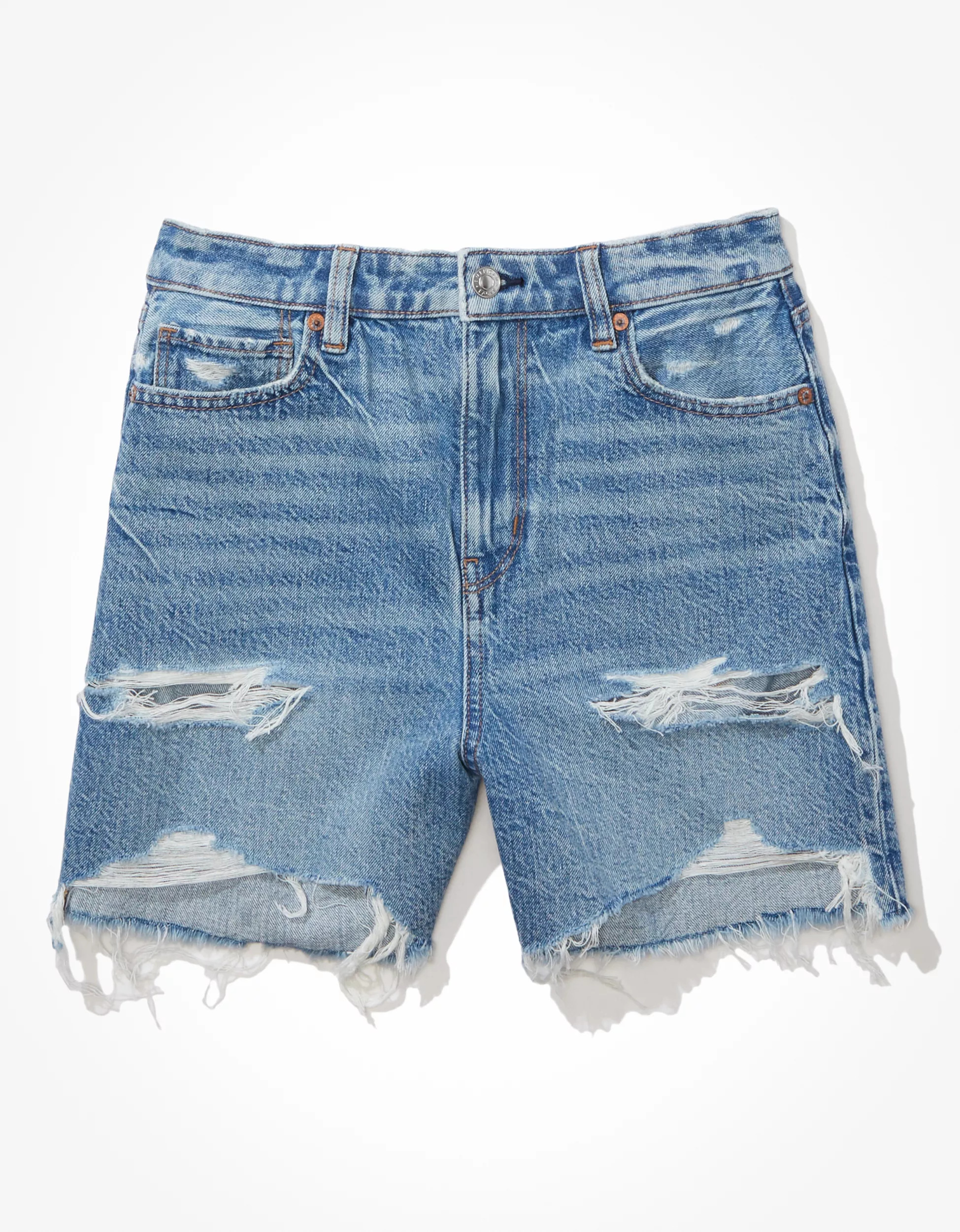AE Denim Baggy Mom Shorts | American Eagle Outfitters (US & CA)