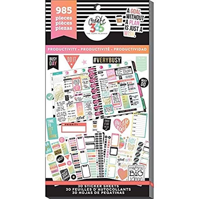 me & my BIG ideas PPSV-09-2048 Create 365 The Happy Planner Sticker Value Pack Planner, Productivity | Amazon (US)
