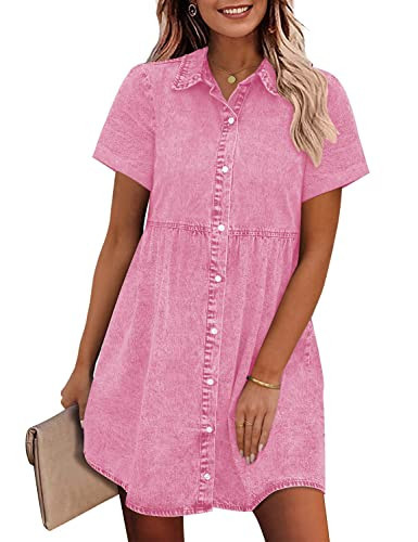 GRAPENT Valentines Day Dress Cruise Wear for Women 2023 Going Out Dress Pink Spring Dresses for Women Pink Summer Dress for Women Light Pink Dress for Women Color Aurora Pink Size Small Size 4 Size 6 | Amazon (US)
